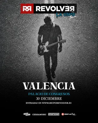 CONCIERTO REVOLVER - VALENCIA - PALACIO DE CONGRESOS - MIÉRCOLES 30 DE DICIEMBRE