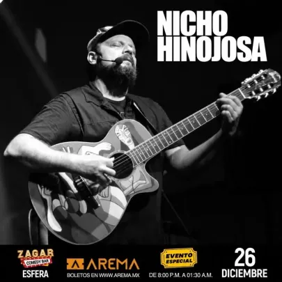 Nicho Hinojosa en Zagar Comedy Bar Esfera
