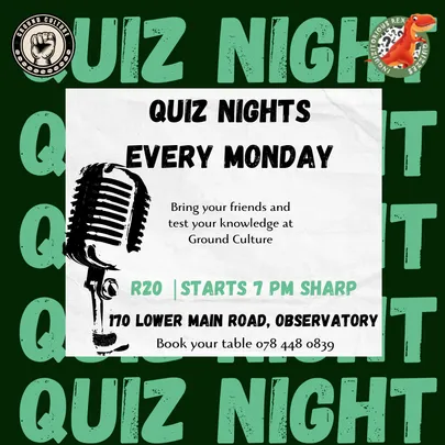 Quiz Nights at Ground Culture