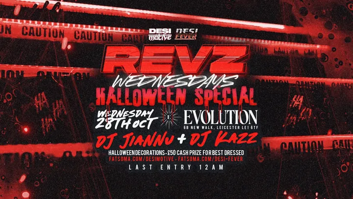 REVZ WEDNESDAYS 🎃 HALLOWEEN SPECIAL | Hosted By: DJ KAZZ & DJ JIANNU | £50 CASH PRIZE | EVOLUTION LEICESTER