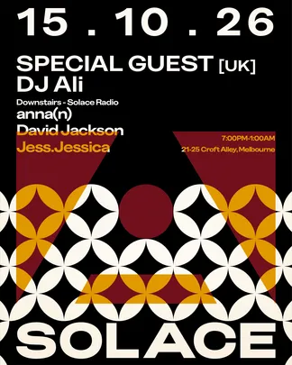Solace Invites Special Guest International [UK] & DJ Ali