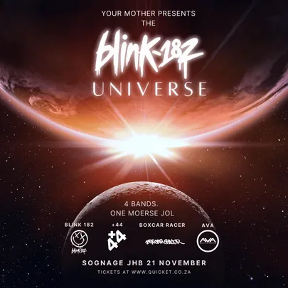 Blink 182 Tribute Band - Blink Universe JHB
