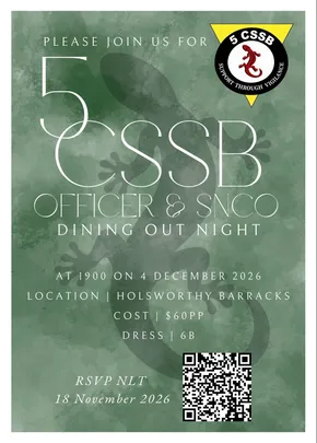 5 CSSB Dining Out Night