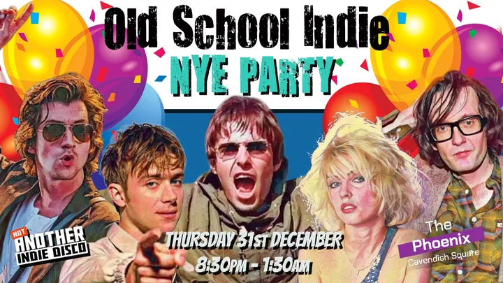 Old School indie NYE Party - Thu 31st December, 8:30pm-1:30am (18+)
