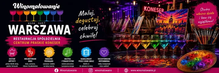 WINOMALOWANIE - kreatywny odpoczynek z pędzlem w dłoni  - MIKOŁAJKI