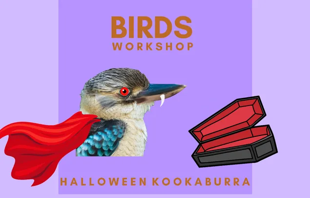 BIRDS WORKSHOP - HALLOWEEN KOOKABURRA