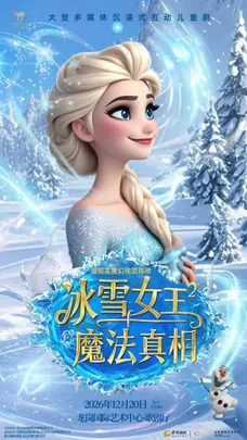 大型多媒体沉浸式互动儿童剧 《冰雪女王-魔法真相》