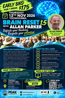 Toowoomba — Regional Brain Resetting Tour