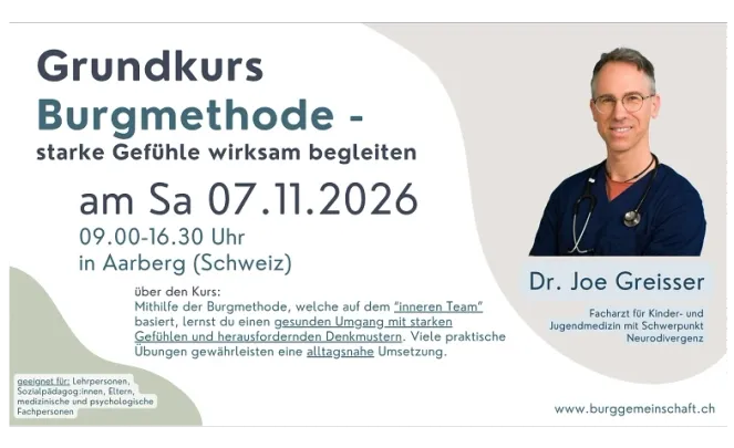 Grundkurs Burgmethode mit Dr. Joe Greisser vom 07.11.2026