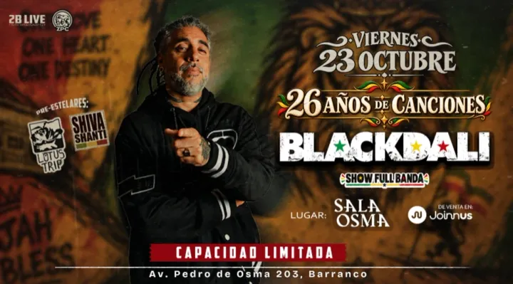 Desde Argentina BLACKDALI "26 Años de Canciones"