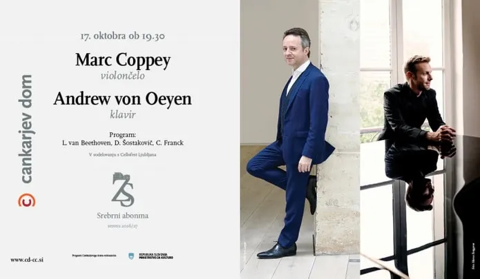 Marc Coppey, violončelo in Andrew von Oeyen, klavir