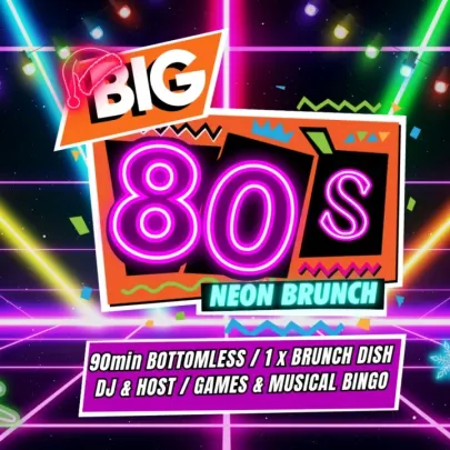 Big 80s Neon Bottomless Brunch