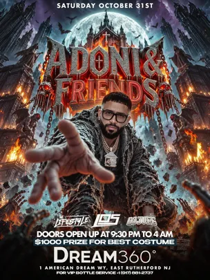 DJ Adoni Halloween Party at American Dream NJ - Dream360