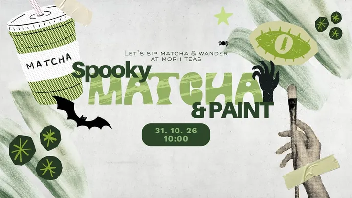 👻🍵 Spooky Matcha & Paint — Halloween Edition 🎨