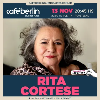 Rita Cortese en Café Berlín
