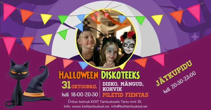 HALLOWEENi DISKO lastele ja noortele