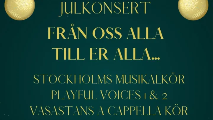 Julkonsert - Från Oss alla till er Alla.....