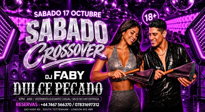 SABADO CROSSOVER @DULCE PECADO NIGHTCLUB
