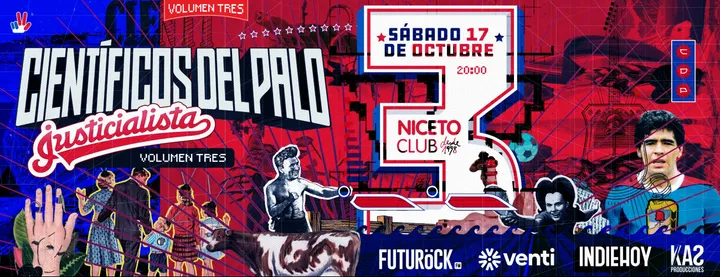 Cientificos del Palo en Niceto Club (+18 años)