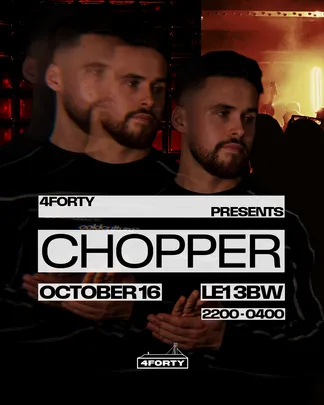 CHOPPER | Leicester | £4 Drinks