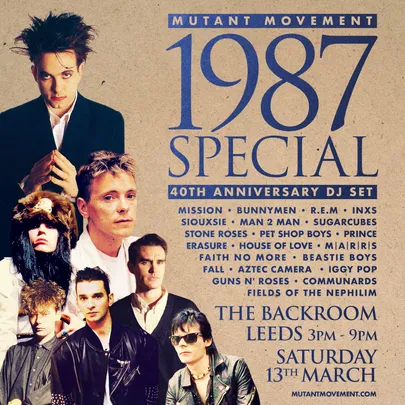 Mutant Movement 1987 Special: 40th Anniversary DJ Set 3-9pm