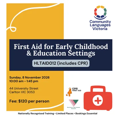 HLTAID012 - Early Childhood First Aid Training