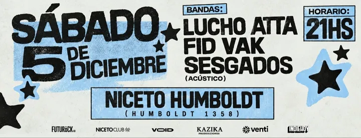 Ciclo Void  5 DIC en Humboldt | Niceto Club (+18 años)