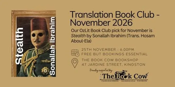 November Translations Book Club - Stealth by Sonallah Ibrahim