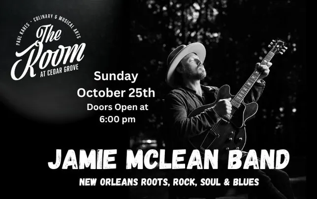 Jamie McLean Band Returns to The Room