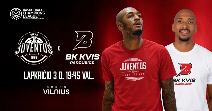 FIBA Čempionų lyga: Utenos ''Juventus'' Pardubicės ''BK KVIS''