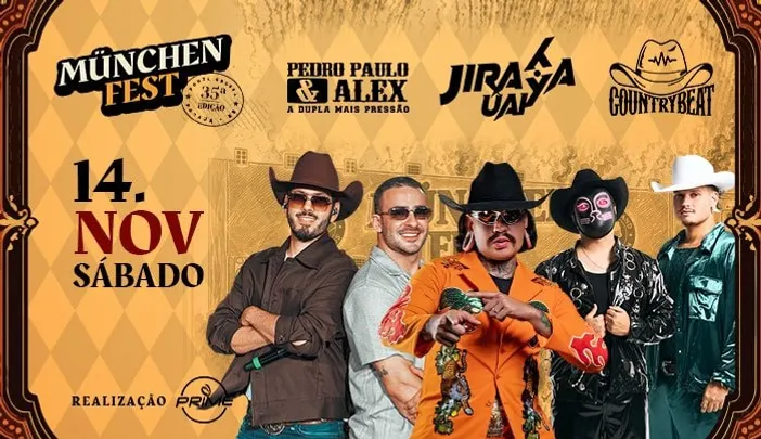 35ª München Fest | Jiraya Uai, Pedro Paulo e Alex e Country Beat
