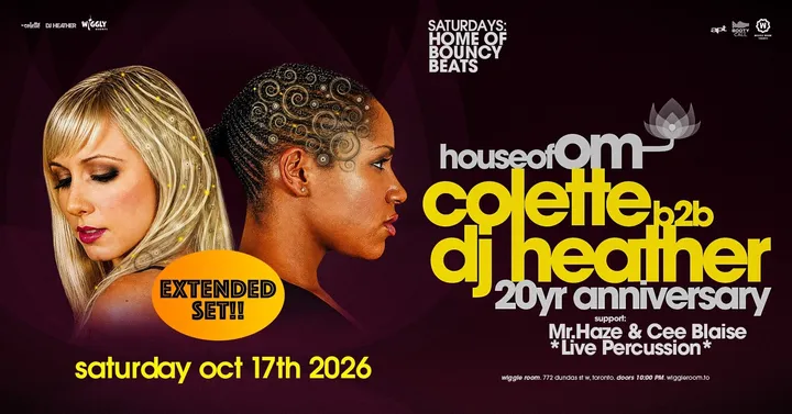 DJ Heather b2b COLETTE [All Night Long] - House of OM 20th Anniversary Tour