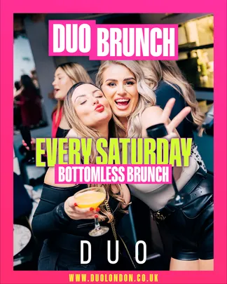 DUO Rnb Bottomless party Sat 10th Oct