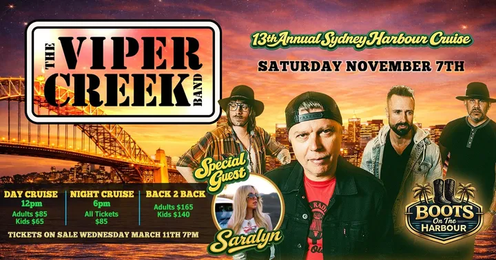 Viper Creek Band - 13th annual Sydney Harbour Cruise -