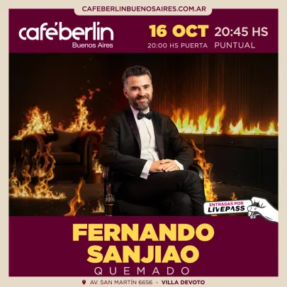 Fernando Sanjiao en Café Berlín