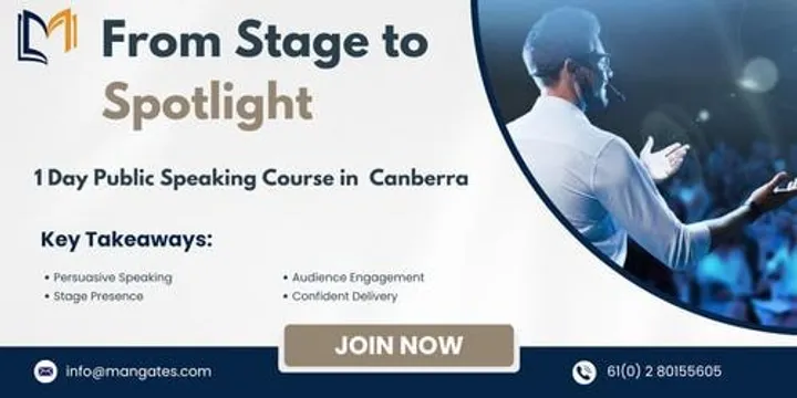 From Stage to Spotlight: 1 Day Public Speaking Course | Canberra