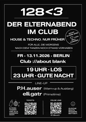 128<3 - Der Elternabend im Club
