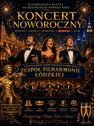 Koncert Noworoczny – Od Straussa aż po największe przeboje filmowe