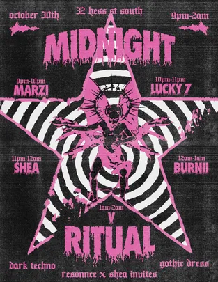MIDNIGHT RITUAL - HALLOWEEN 10-30