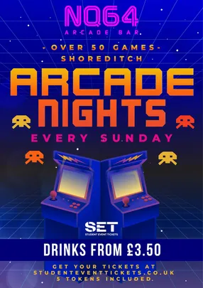 Arcade Nights @ NQ64 Shoreditch Sunday 18TH OCTOBER