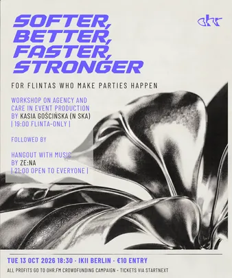FLINTA Event Production Workshop: Softer, Better, Faster, Stronger
