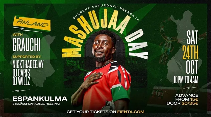MASHUJAA DAY with GRAUCHI 🇰🇪 in Helsinki, Finland