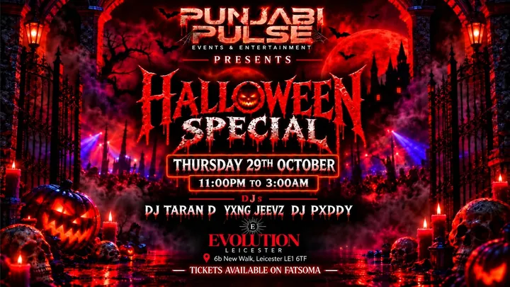Punjabi Pulse Presents Halloween Special at Evolution Leicester 🎃