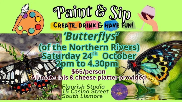 Butterflies of the Northern Rivers - PAINT & SIP