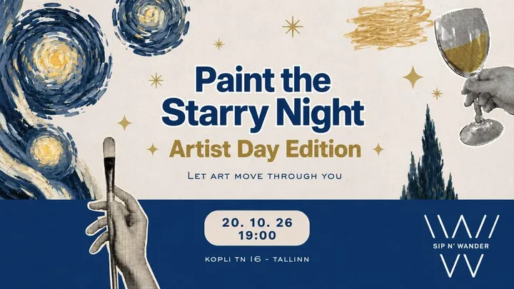 🌌 Paint the Starry Night — Sip & Paint experience ✨