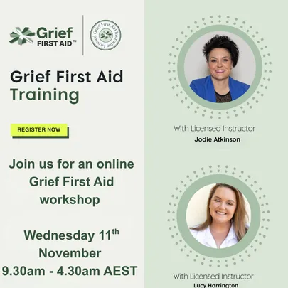 GRIEF FIRST AID TRAINING - ONLINE