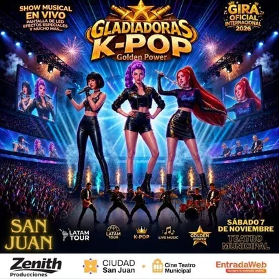 GLADIADORAS K-POP - GIRA OFICIAL INTERNACIONAL 2026 San Juan