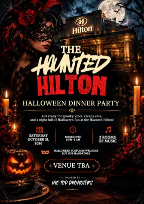 Haunted Hilton Halloween Dinner Party