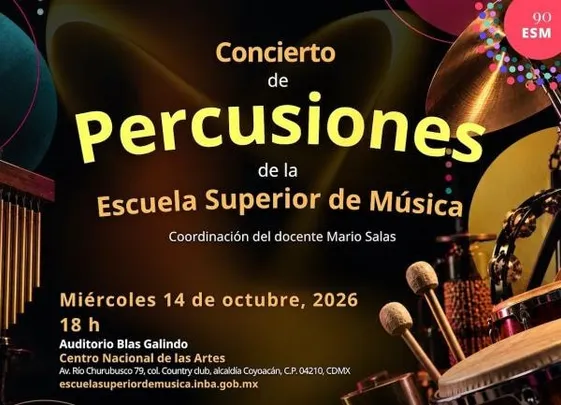 Concierto de percusiones de la Escuela Superior de Música