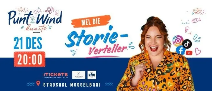 Punt in die Wind Kunste-Week | Mel die Storieverteller